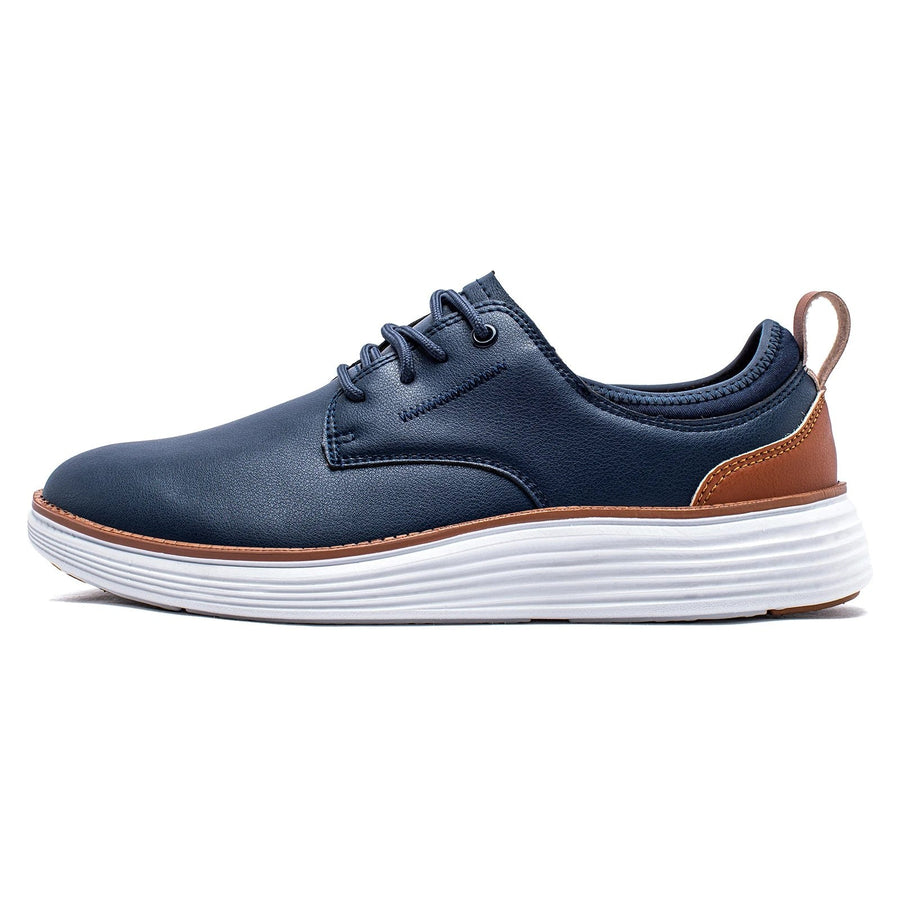 The Hudson Leather Sneaker in Royal Blue