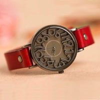 The Hudson Vintage Watch, 35mm in Crimson