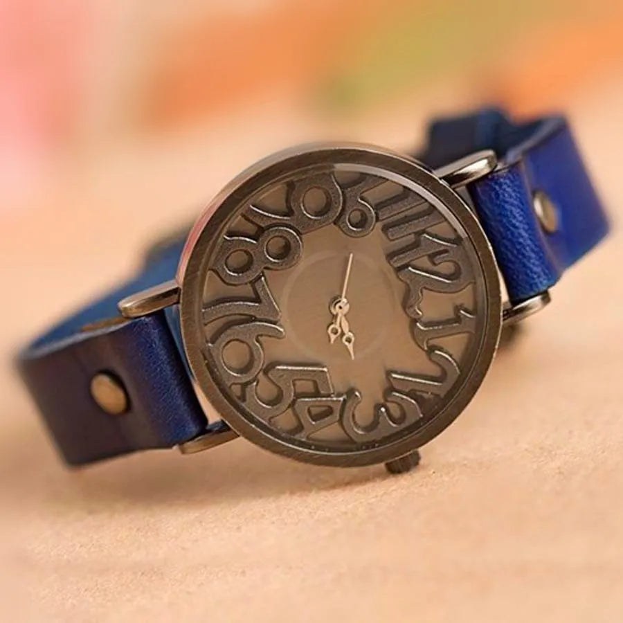 The Hudson Vintage Watch, 35mm in Royal Blue