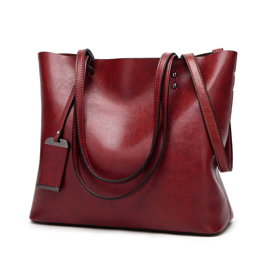 The Kensington Tote in Burgundy