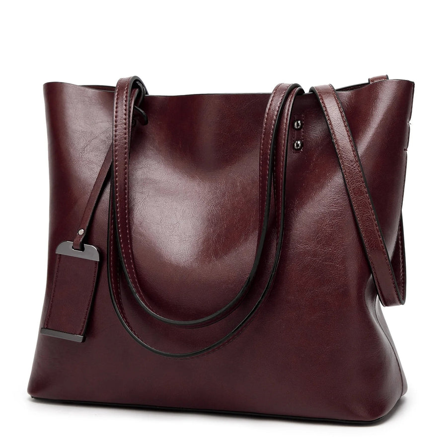 The Kensington Tote in Mahogany