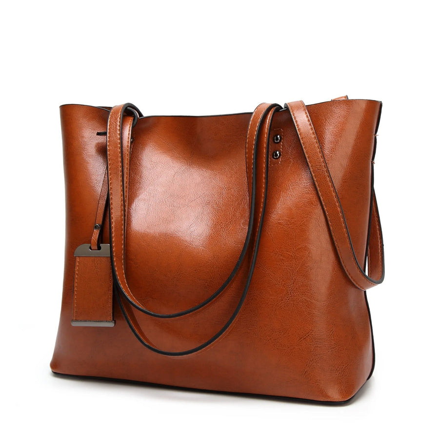 The Kensington Tote in Sienna Brown