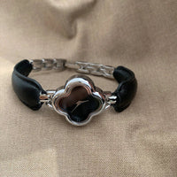 The Lady Luck Timepiece in Charcoal & Silver
