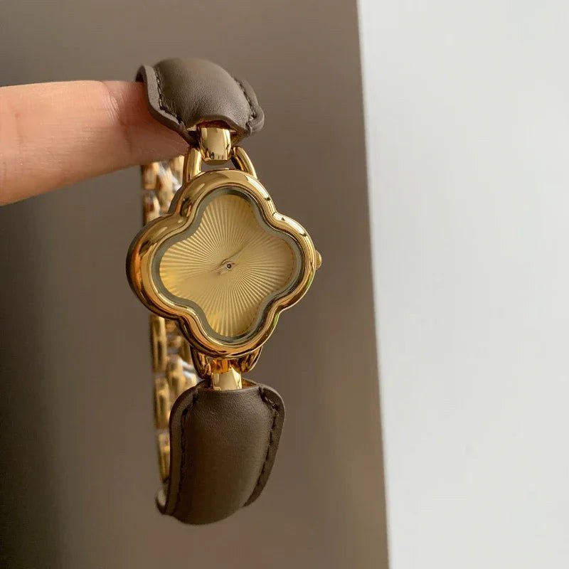 The Lady Luck Timepiece in Mocha & Gold