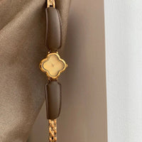 The Lady Luck Timepiece in Mocha & Gold