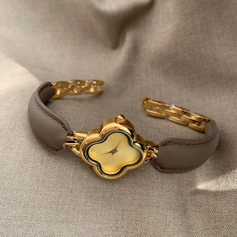 The Lady Luck Timepiece in Mocha & Gold