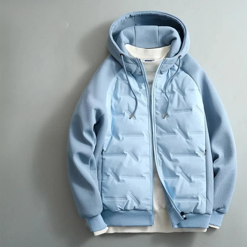 The Lodge Waterproof Quilted Jacket in Sky Blue