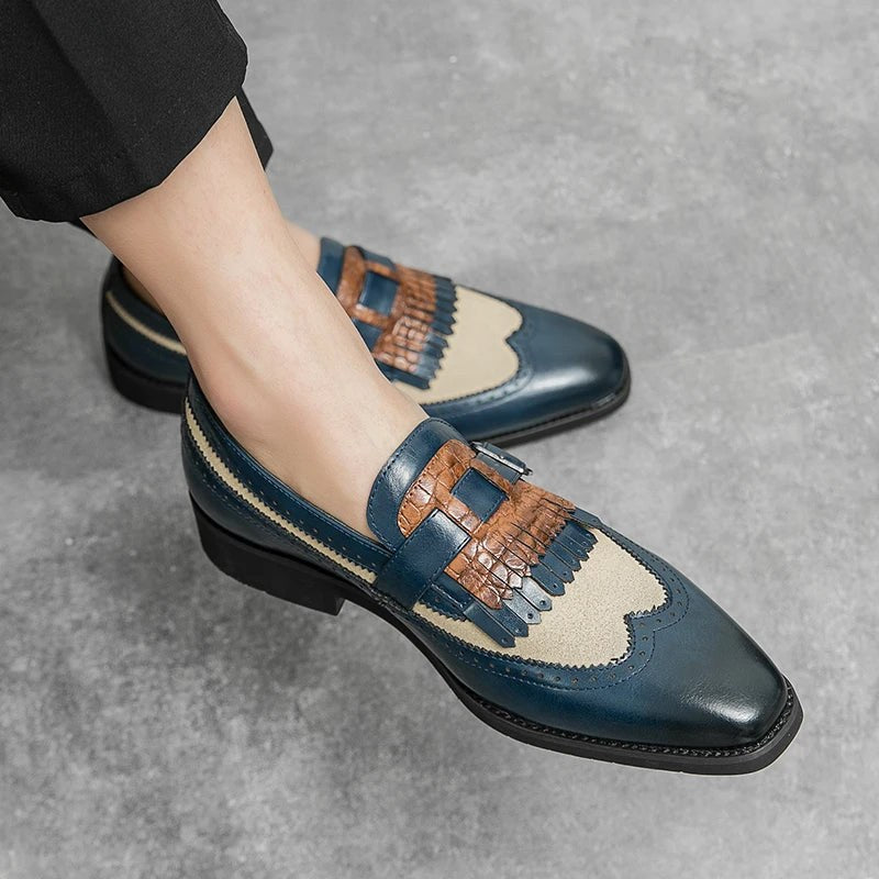 The Lorenzo Loafer in Navy Blue