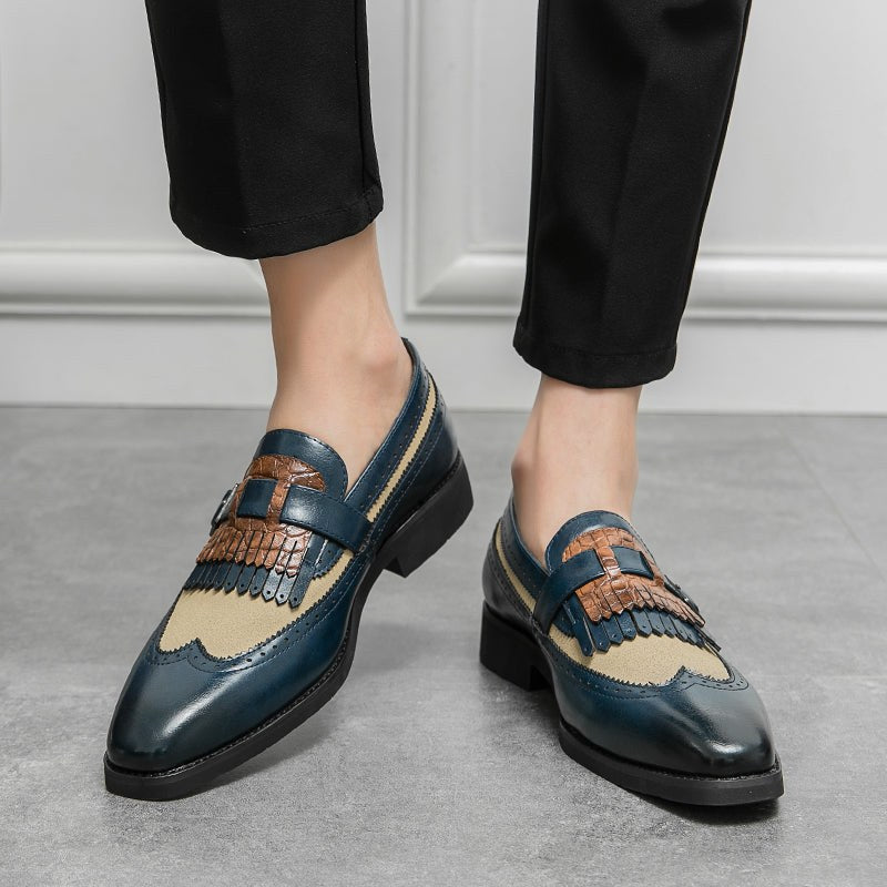 The Lorenzo Loafer in Navy Blue