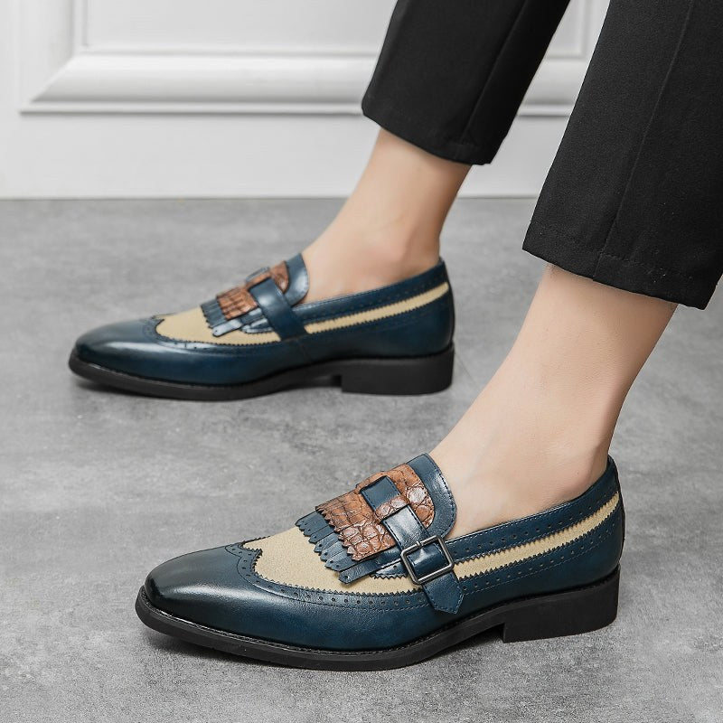 The Lorenzo Loafer in Navy Blue