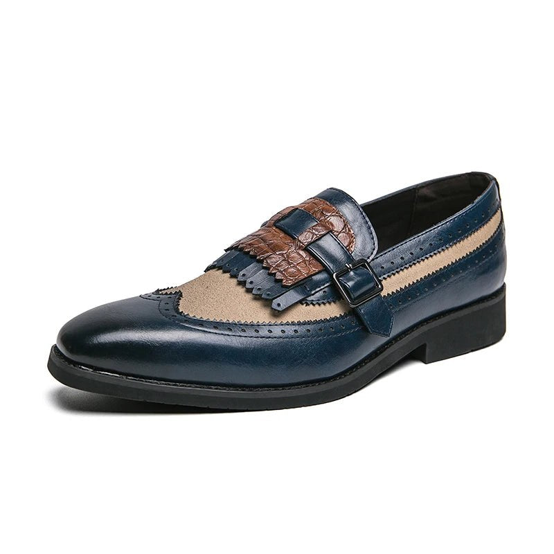 The Lorenzo Loafer in Navy Blue