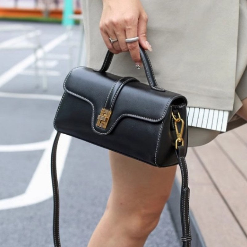 The Madison Satchel Bag in Charcoal