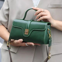 The Madison Satchel Bag in Emerald Green