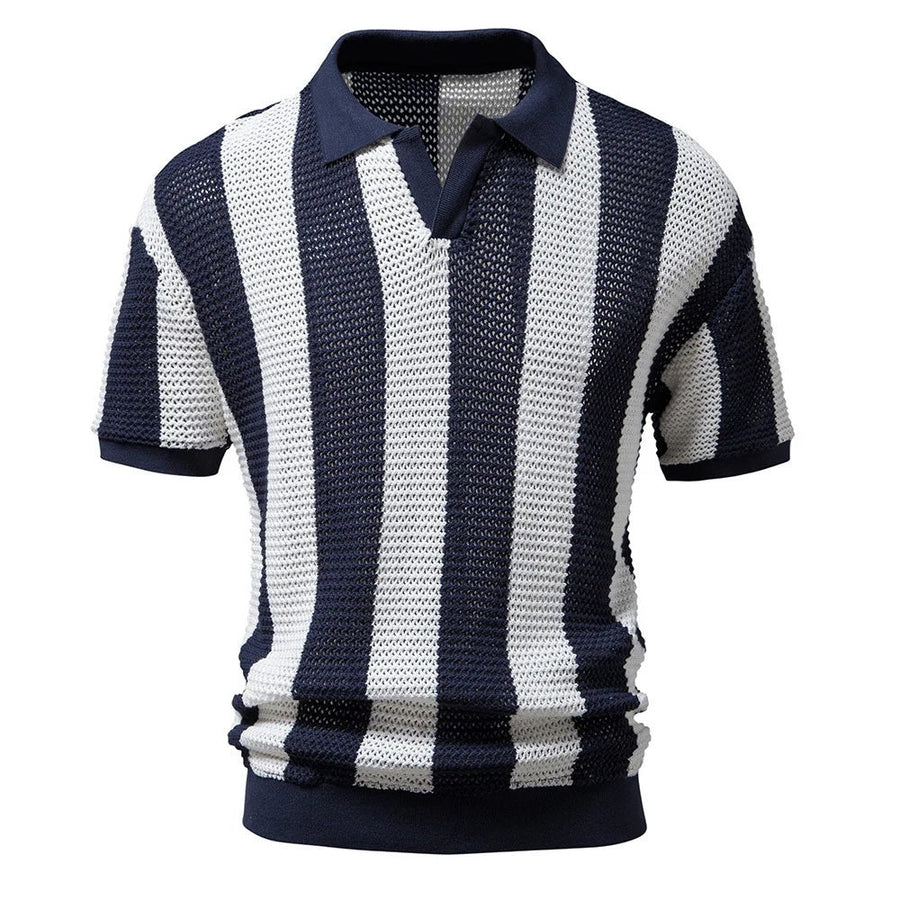The Marbella Knit Polo in Royal Blue