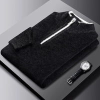 The Oakford Quarter Zip Pullover in Charcoal