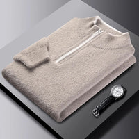 The Oakford Quarter Zip Pullover in Charcoal