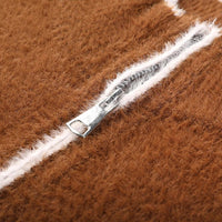 The Oakford Quarter Zip Pullover in Sienna Brown