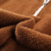 The Oakford Quarter Zip Pullover in Sienna Brown