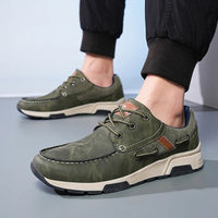 The Ozark Leather Shoe in Army Green