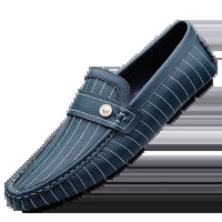 The Pinstripe Sorrento Loafer in Deep Ocean