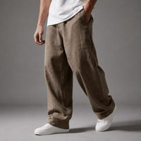 The Porto Linen Pant in Brown