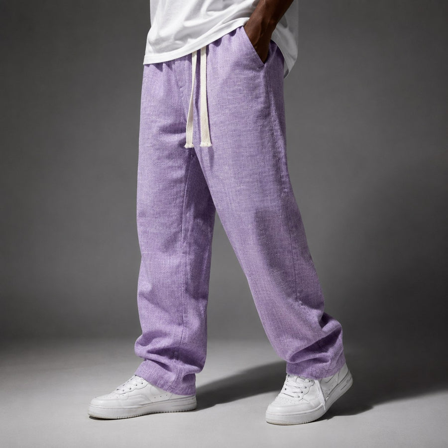 The Porto Linen Pant in Lavender