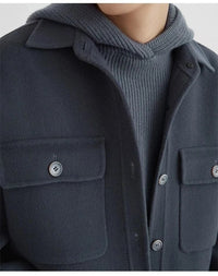 The Remington Wool Jacket in Navy Blue