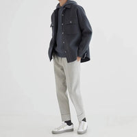 The Remington Wool Jacket in Navy Blue