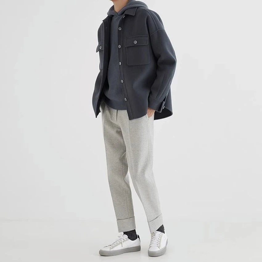 The Remington Wool Jacket in Navy Blue