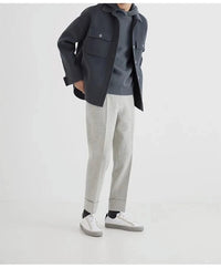 The Remington Wool Jacket in Navy Blue