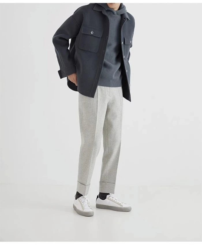 The Remington Wool Jacket in Navy Blue