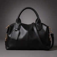 The Roma Bowler Bag in Charcoal