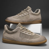 The Sampson Suede Sneaker in Beige