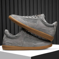 The Sampson Suede Sneaker in Slate Gray