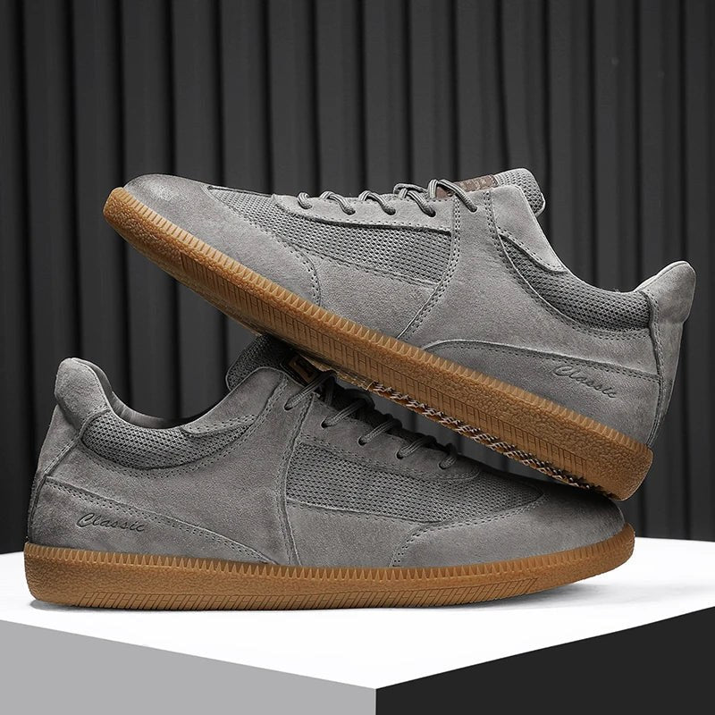 The Sampson Suede Sneaker in Slate Gray