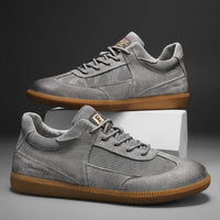 The Sampson Suede Sneaker in Slate Gray