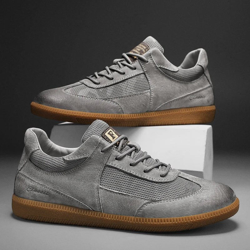 The Sampson Suede Sneaker in Slate Gray