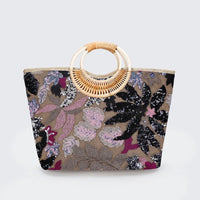 The Savanna Bloom Carryall in Black Tulip