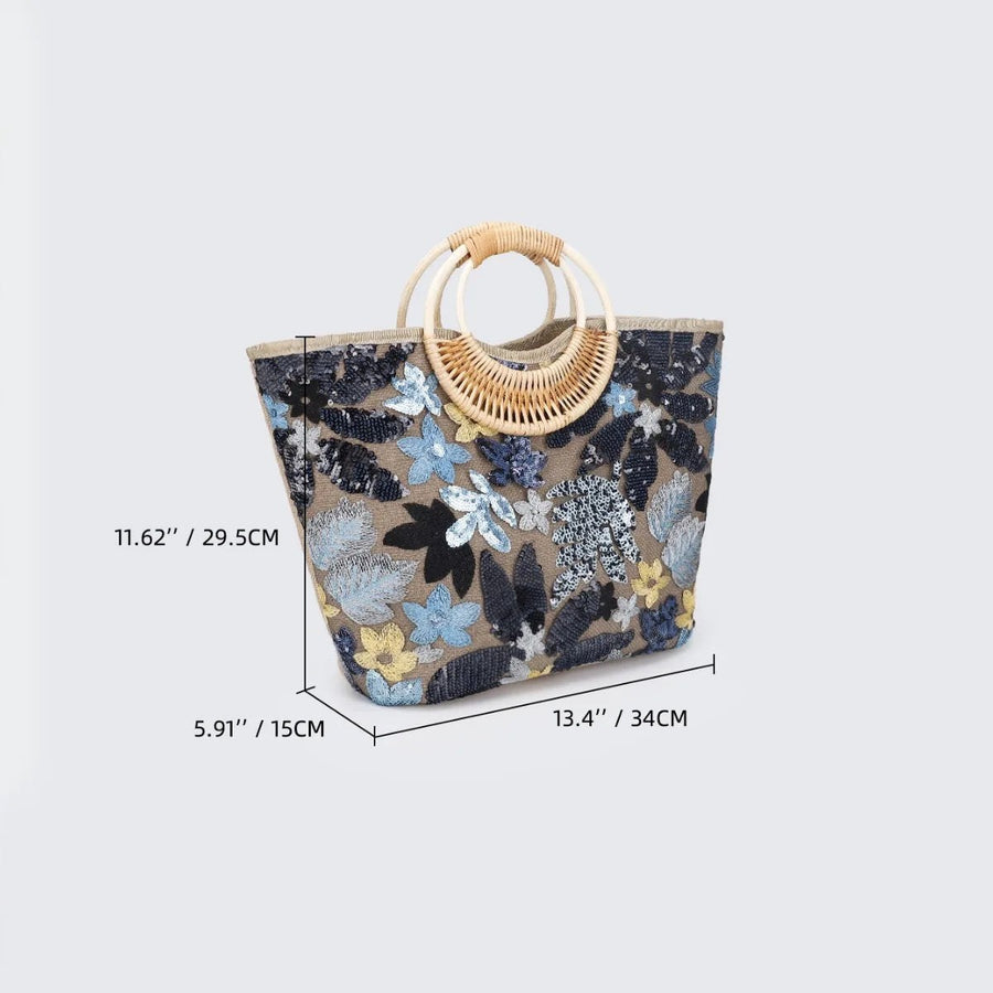 The Savanna Bloom Carryall in Bluebell