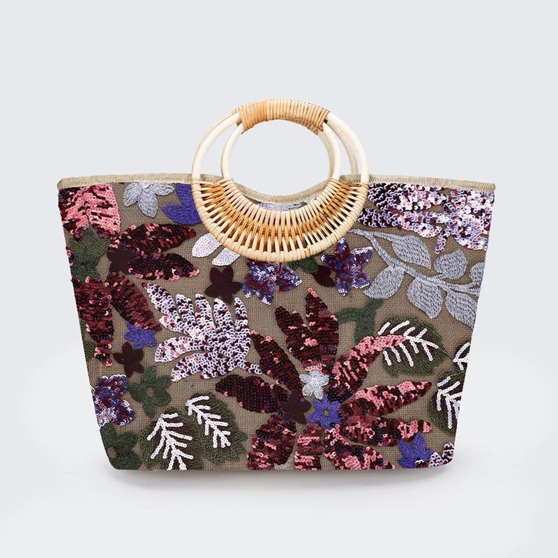 The Savanna Bloom Carryall in Red Dahlia