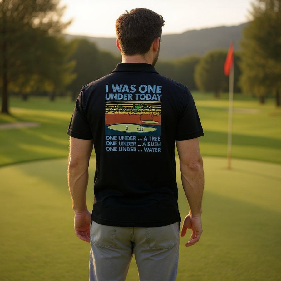 The Scratch Golfer Polo in Black