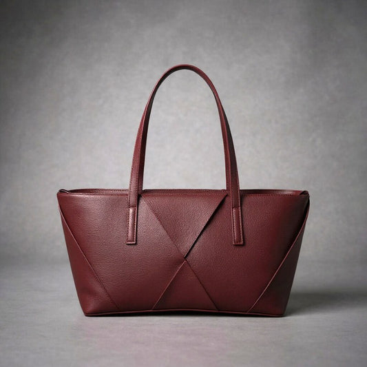 The Scultura Tote in Burgundy