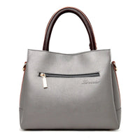 The Soho Leather Tote Bag in Slate Gray