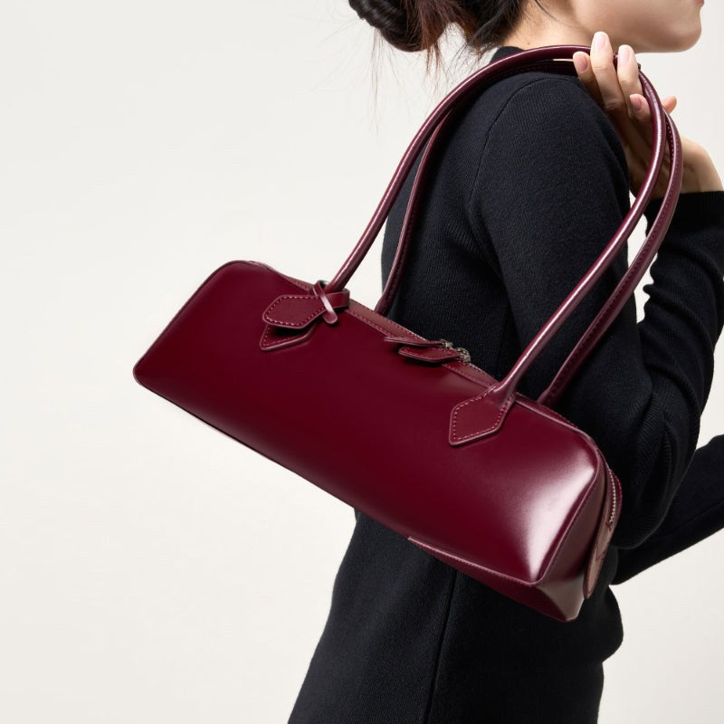 The Sonoma Baguette Bag in Cabernet
