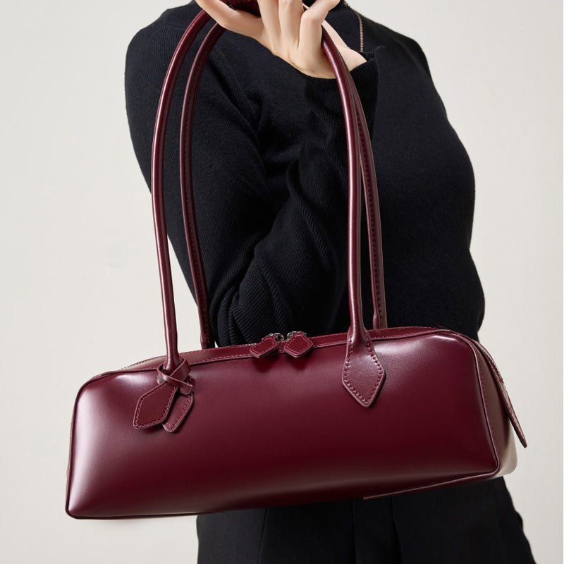 The Sonoma Baguette Bag in Cabernet