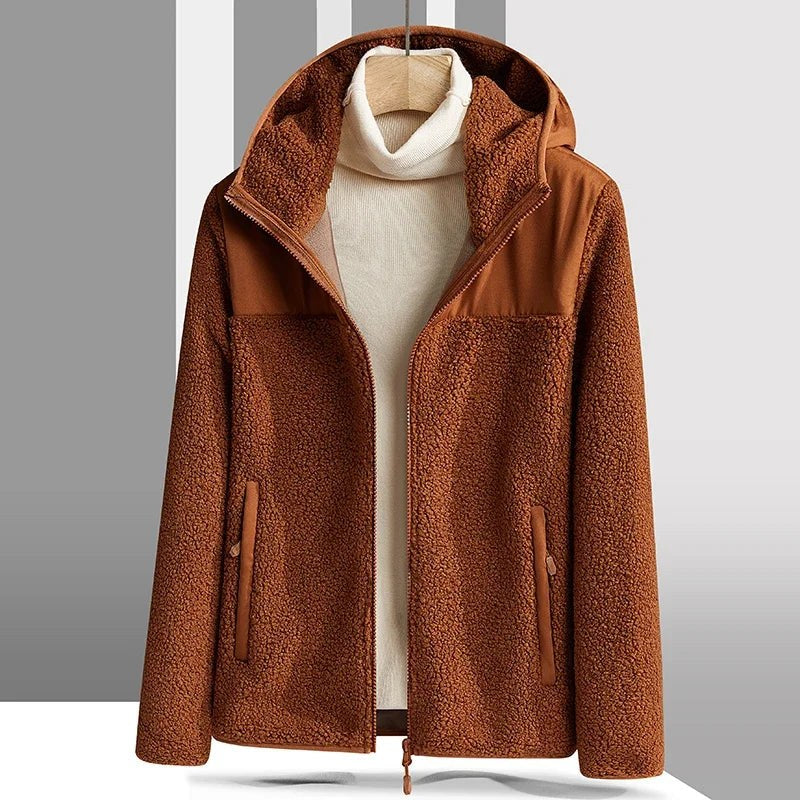 The Sunday Fleece Jacket in Sienna Brown