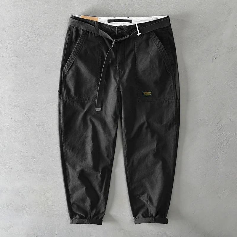 The Sunday Relaxed Fit Cotton Pant in Charcoal