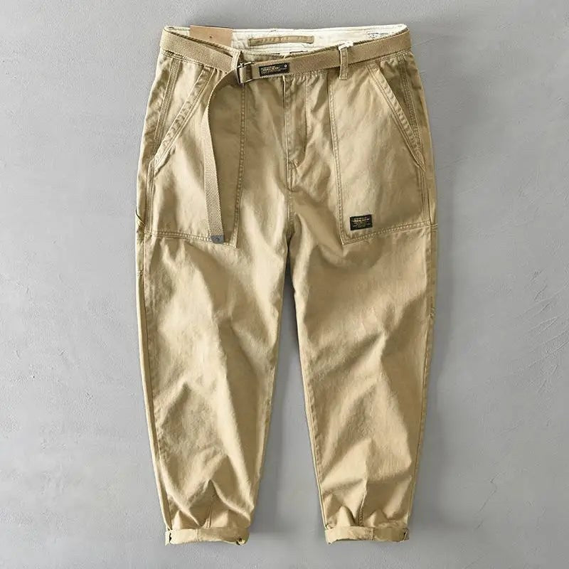 The Sunday Relaxed Fit Cotton Pant in Khaki