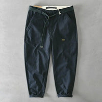 The Sunday Relaxed Fit Cotton Pant in Navy Blue
