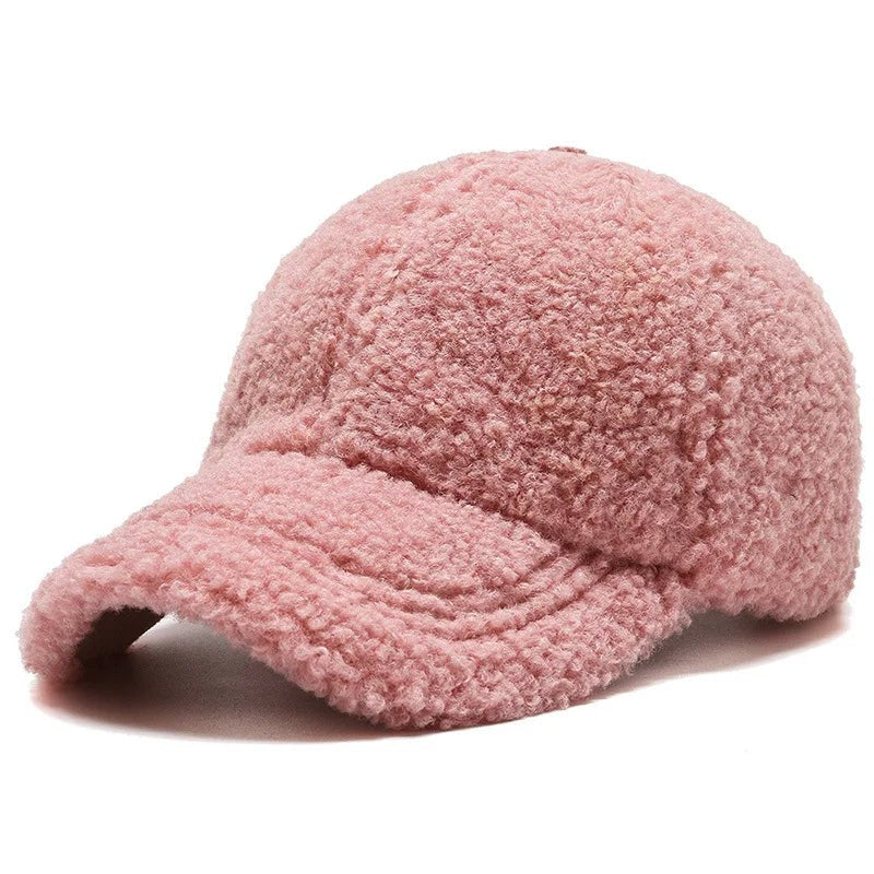 The Valentina Wool Cap in Rose Pink